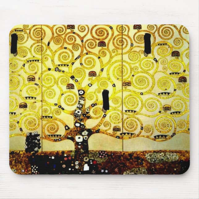 Mousepad Árvore de vida pela versão 2 de Gustavo Klimt (Frente)