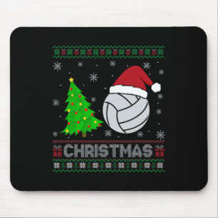 Mousepad Árvore de Voleibol Iluminação Feia de Natal Suor