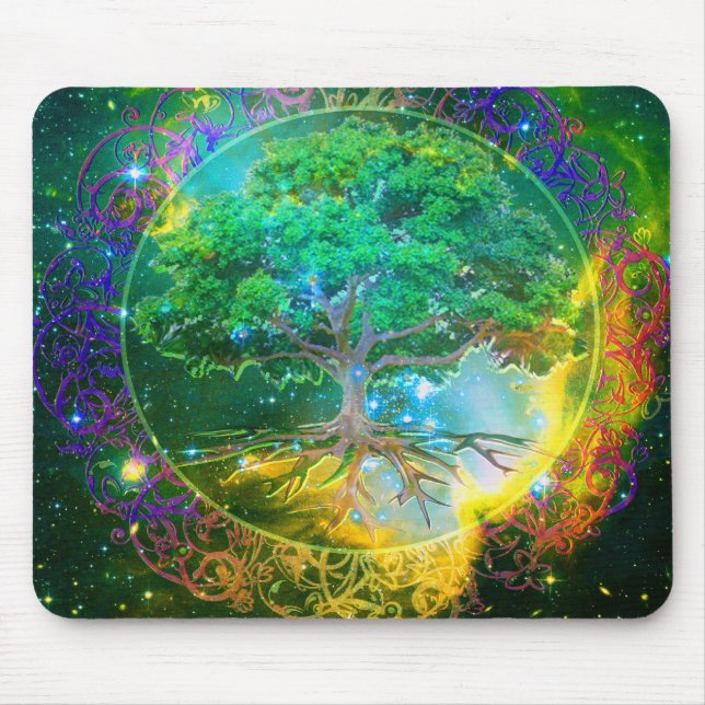 Mousepad Árvore do bem-estar da vida (Frente)