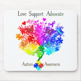 Mousepad Árvore do espectro do autismo