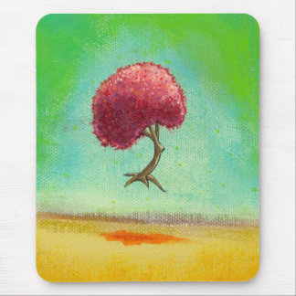 Mousepad Árvore esperançosa da pintura moderna inspirada do