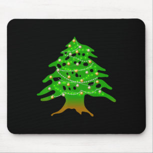 Mousepad Árvore Libanesa Natal Bandeira do Líbano Ced