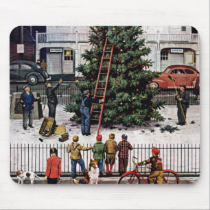 Mousepad Árvore na praça da cidade