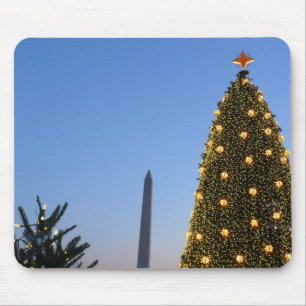Mousepad Árvore Nacional de Natal de Washington DC ao Anoit
