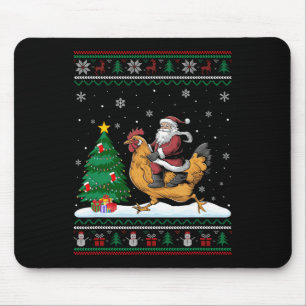 Mousepad Árvore Natal Feia Luz Papais noeis Xmas Pintinho A