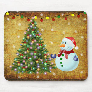 Mousepad Árvore Natal Snowman