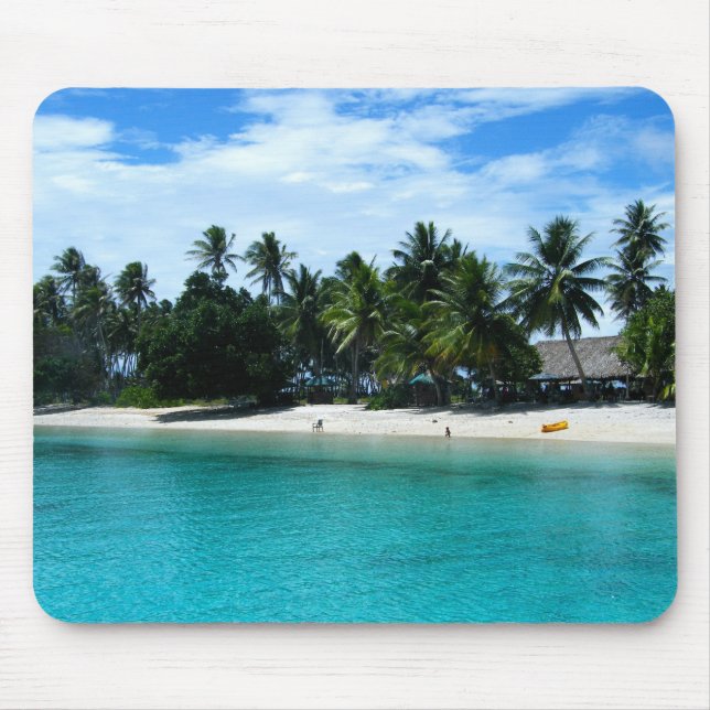 Mousepad Árvore Palm de praia personalizada tropical (Frente)