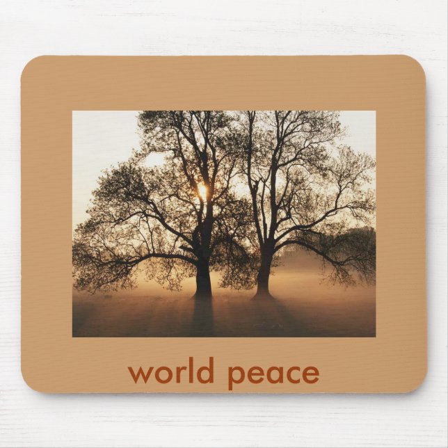 Mousepad Árvore, paz de mundo (Frente)