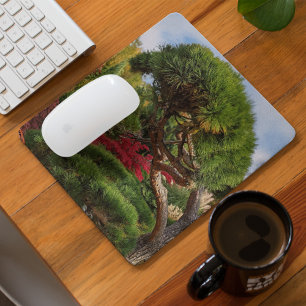 Mousepad Árvore preta e foto do mapeamento vermelho japon