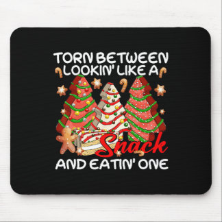 Mousepad Árvore Xmas Torcida Entre Olhar Como Um Bolo De In