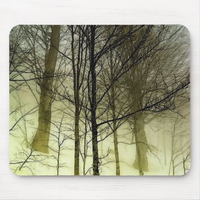 Mousepad Árvores cobertas por neve (Frente)