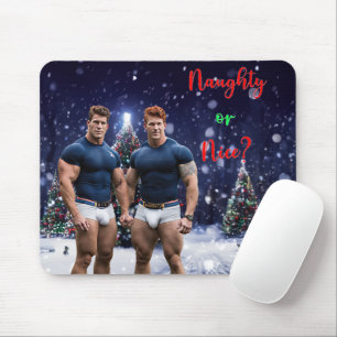 Mousepad Árvores de Natal brilhantes do SlipperyJoe dois mu