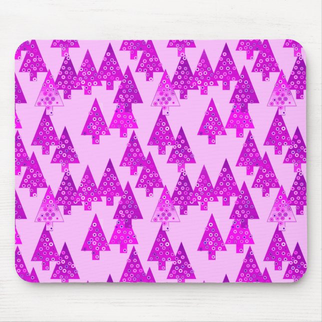 Mousepad Árvores de Natal de flores modernas - orquídea (Frente)