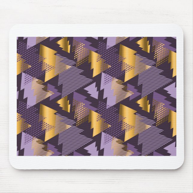 Mousepad árvores de natal roxas (Frente)
