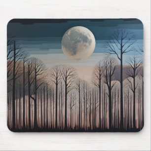 Mousepad Árvores Desnudas e A Lua