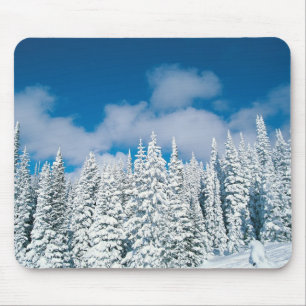 Mousepad Árvores do inverno, barco a vapor, Colorado, EUA