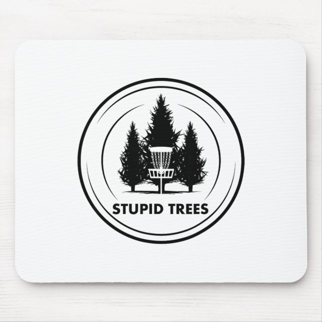 Mousepad Árvores Estúpidas Disco Golfe Frisbee Golfe Divert (Frente)
