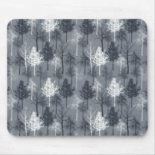 Mousepad Árvores marinhos Azuis e Brancas