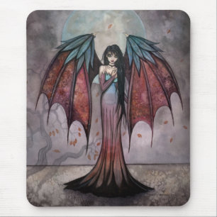 Mousepad Árvores Sombrias Arte de Fadas da Fantasia Gótica 