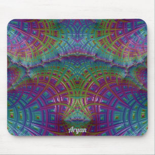 Mousepad ARYAN ~ Zany Shades Purple Blue Aqua ~