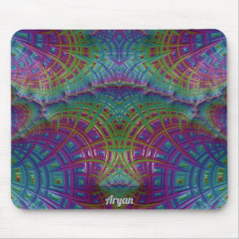 Mousepad ARYAN ~ Zany Shades Purple Blue Aqua ~