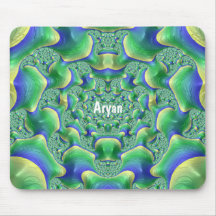 ARYAN ~ Zany verde, amarelo e azul