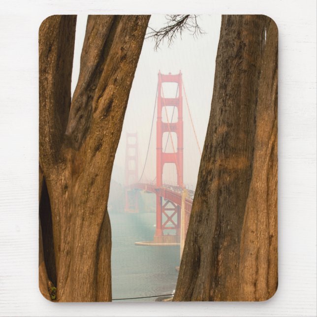 Mousepad As árvores de golden gate bridge | de negligenciam (Frente)