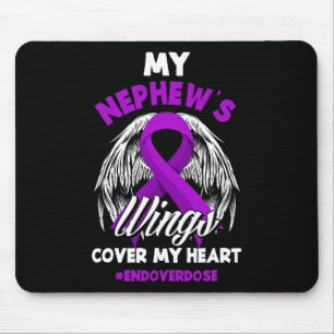 Mousepad As Asas do Meu Sobrinho Cobrem Meu Coração Fim Ove