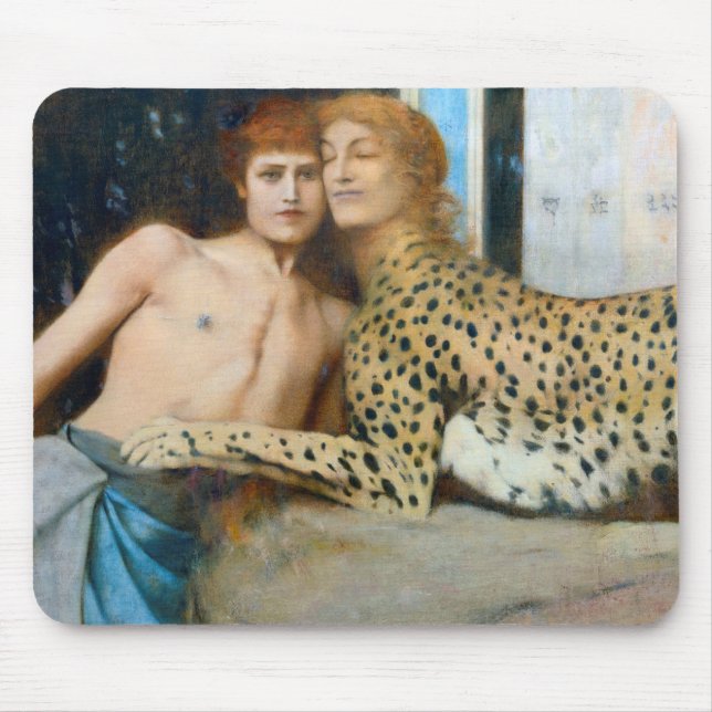Mousepad As Carícias, Fernand Khnopff (Frente)