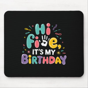 Mousepad As Crianças Cinco São A Minha Festa de aniversário