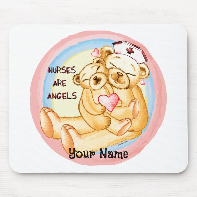 Mousepad As enfermeiras são anjos  (Frente)