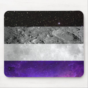 Mousepad Ás Espaciais - Orgulho Asexual/ Astronomia/ Galá