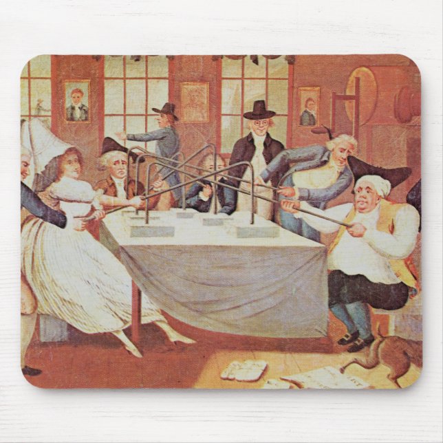 Mousepad As experiências de Benjamin Franklin com (Frente)