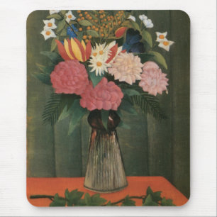 Mousepad As flores de Henri Rousseau em um vaso (1909)