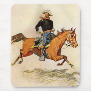 Mousepad As forças armadas do vintage, uma cavalaria