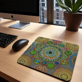 Mousepad As Garras de Brachyura - arte simbólica de mandala