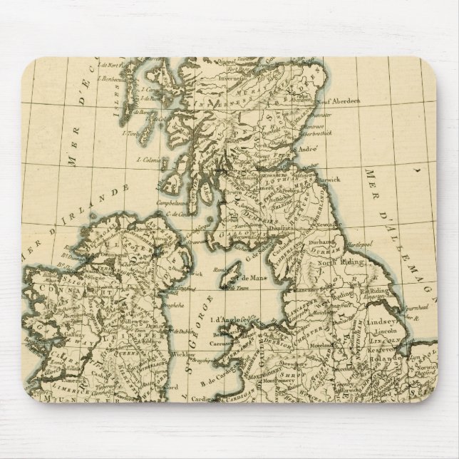 Mousepad As ilhas britânicas (Frente)