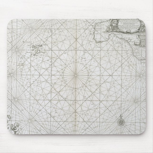 Mousepad As ilhas de Scilly & de Cornualha (Frente)