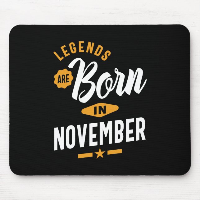 Mousepad As Legendas São Nasceres Em Novembro (Frente)