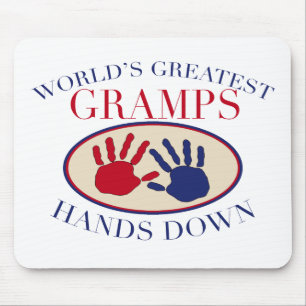 Mousepad As melhores   mãos de Gramps para baixo