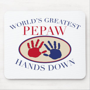 Mousepad As melhores mãos de Pepaw para baixo