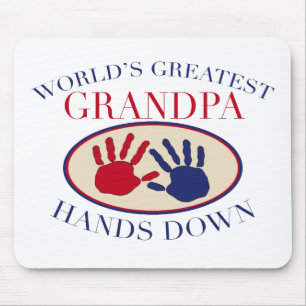 Mousepad As melhores mãos do vovô para baixo