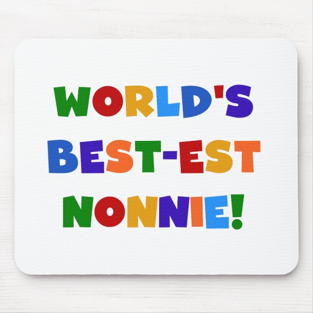 Mousepad As melhores notas de cores nonnie Bright do mundo (Frente)