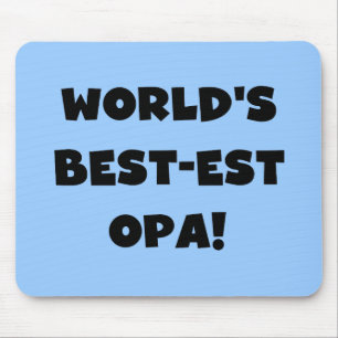 Mousepad As melhores t-shirts e presentes de texto preto Op