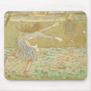 Mousepad As meninas de Camille Pissarro que jogam o