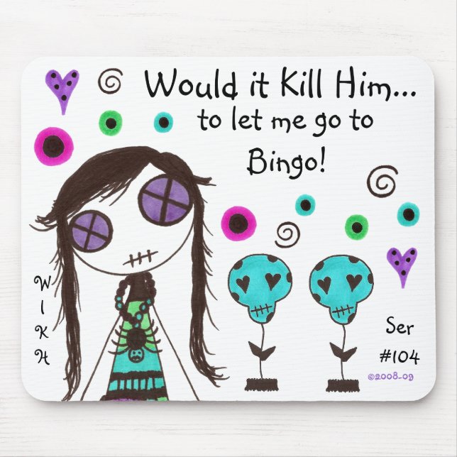 Mousepad As meninas de WIKH Ser#104 querem ter o (Frente)