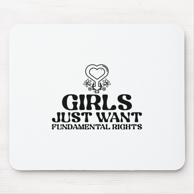Mousepad As Meninas Querem Apenas Direitos Fundamentais (Frente)