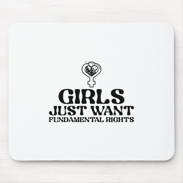 Mousepad As Meninas Querem Apenas Direitos Fundamentais (Frente)