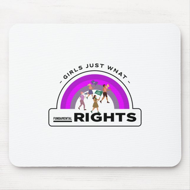 Mousepad As Meninas Querem Apenas Direitos Fundamentais (Frente)
