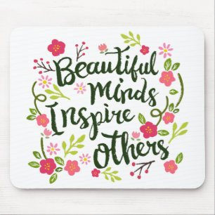 Mousepad As mentes bonitas inspiram outro para citar